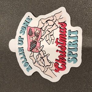 Rollin' Up Some Christmas Spirit Sticker